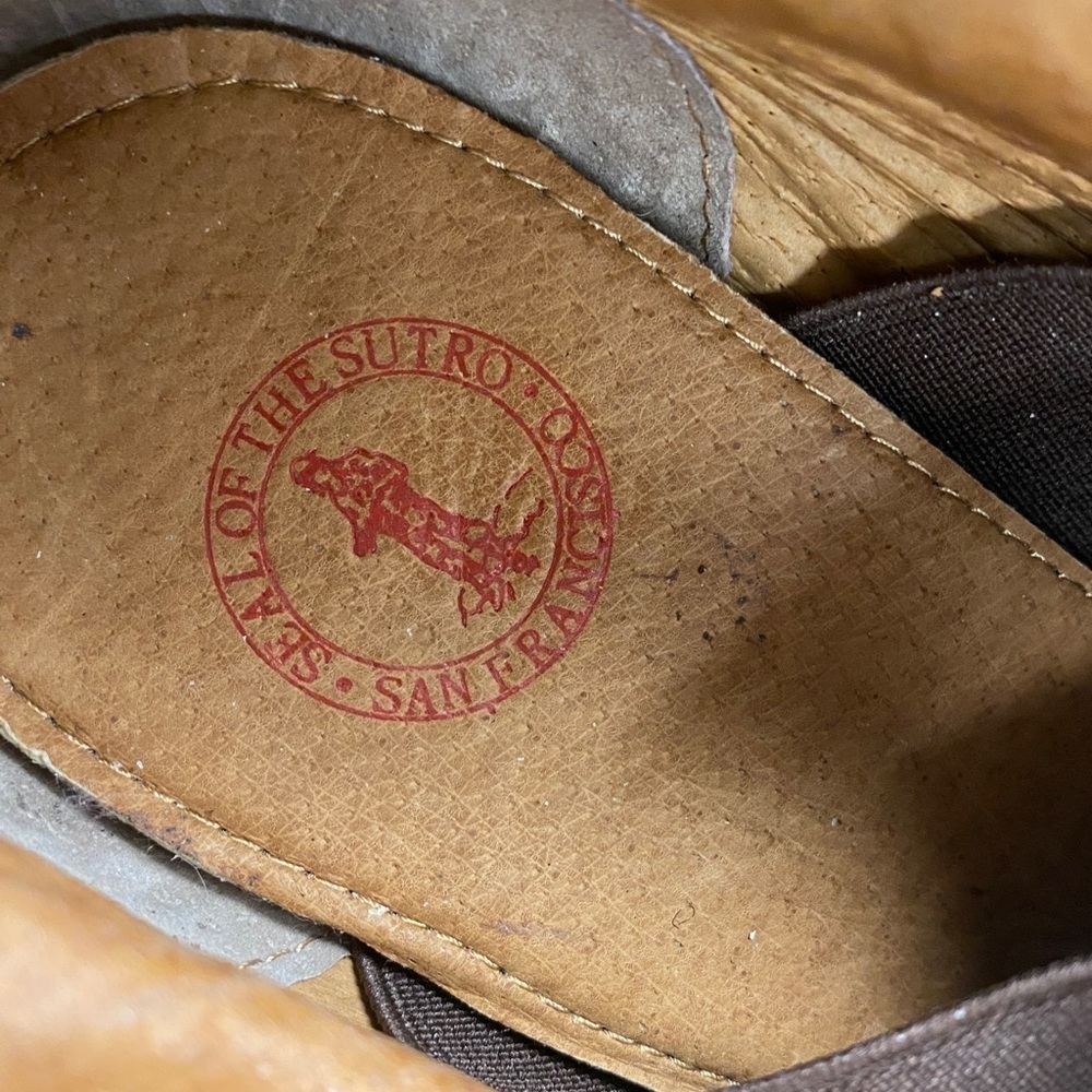 Sutro Seal of the Sutro San Francisco heeled booties leather suede womens shoes - Picture 7 of 10